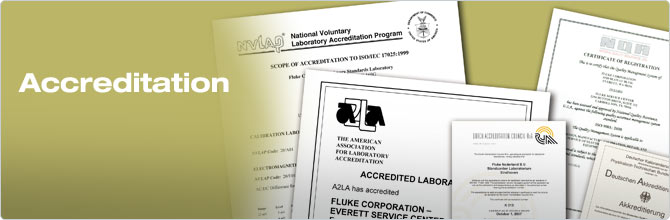 Fluke Calibration Certificates and Accreditations